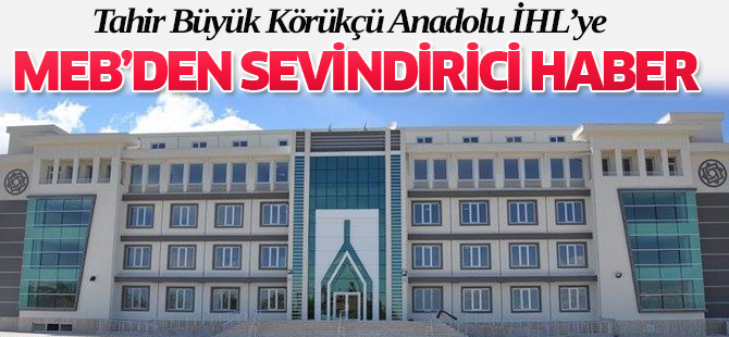 Tahir Büyük Körükçü Anadolu İHL'ye sevindirici haber