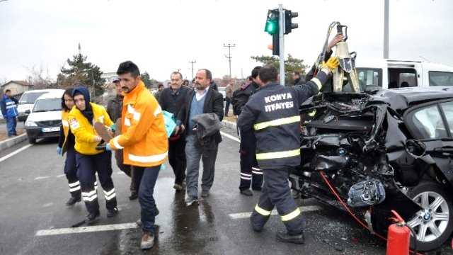 Konya'da zincirleme kaza: 7 Yaralı