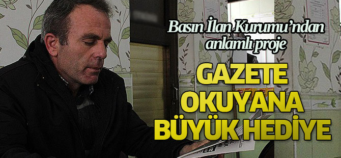 Gazete okuyana çeyrek altın!