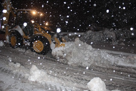 Beyşehir’de karla mücadele