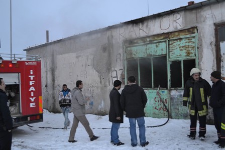 Kulu’da iş yerinde yangın