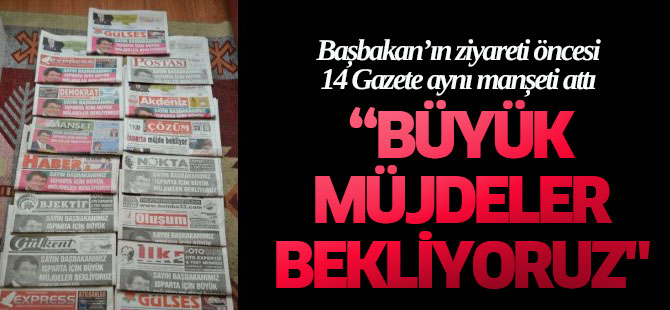 Davutoğlu'ndan Beklentiler, 14 Gazetenin Ortak Manşetinde Sıralandı