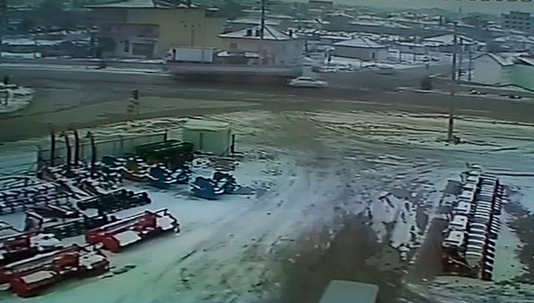 Konya'da trafik kazası güvenlik kamerasında