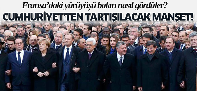 Cumhuriyet Gazetesi'nden çok tartışılacak manşet