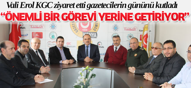 Vali Erol KGC ziyaret