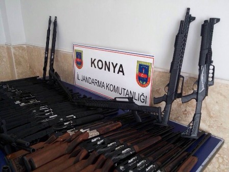 84 yasadışı av tüfeği ele geçirildi