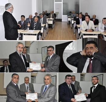 Ezanı Güzel Okuma Kursu’nu  bitirenler sertifikalarını aldılar