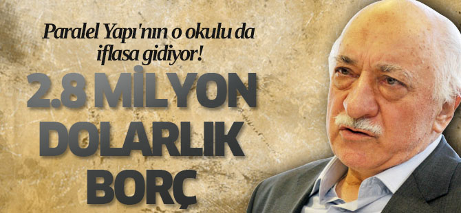 Malum yapının o okulu da iflasa gidiyor!