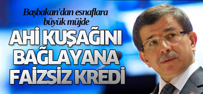 Davutoğlu esnafa müjdeyi verdi