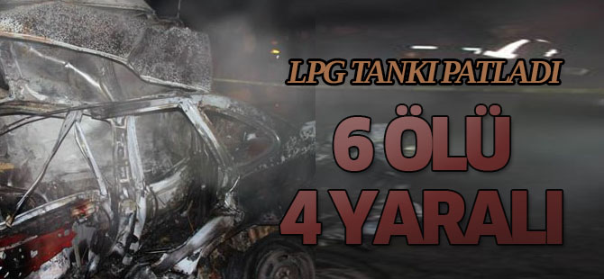 LPG tankı patladı ortalık savaş alanına döndü