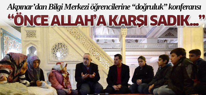 Bilgi Merkezi öğrencilerine “doğruluk” konferansı
