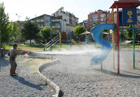 Beyşehir'de kene mücadelesi