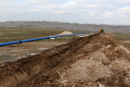 2014’te 507 kilometre  su ve kanalizasyon