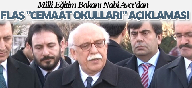 Milli Eğitim Bakanından "cemaat okulları" açıklaması