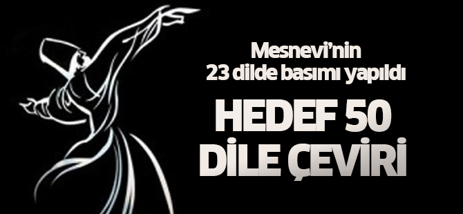 'Hedefimiz Mesnevi'yi 50 Dile Çevirmek"