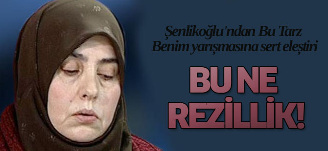 Emine Şenlikoğlu'ndan, Bu Tarz Benim yarışmasına sert eleştiri