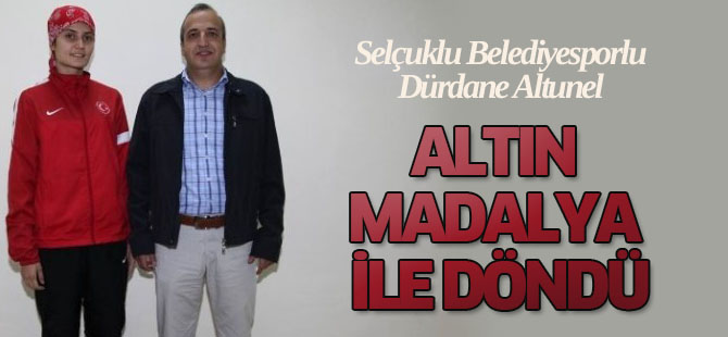 Dürdane Altunel Bosna'dan altın madalya ile döndü