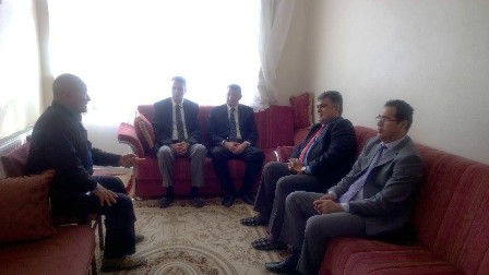 Şehit  savcının ailesini ziyaret ettiler