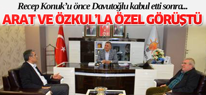 Konuk'u önce Davutoğlu kabul etti sonra...