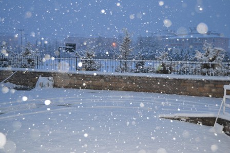 Kulu’da kar yağışı etkili oldu
