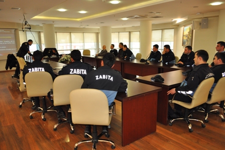 Zabıtaya biber gazı eğitimi