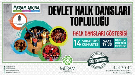Devlet Halk Dansları Topluluğu Konya’ya geliyor