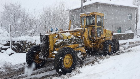 Seydişehir’de kar etkili