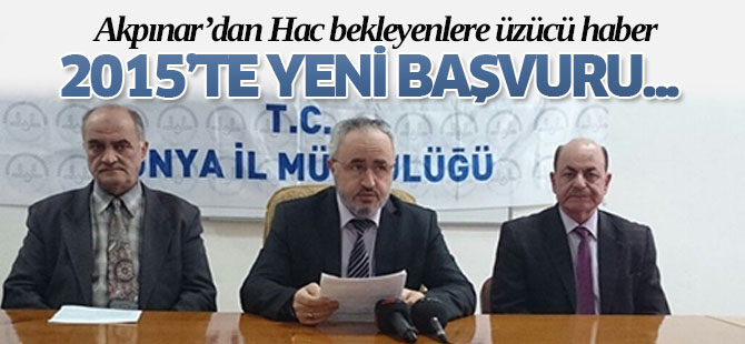Yeni hac müracaatı alınmayacak