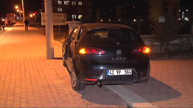 Konya'da trafik kazası: 1 ölü, 3 yaralı TIKLA-İZLE