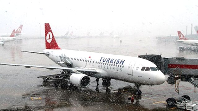 FLAŞ!!! THY Uçağı Toprağa Saplandı