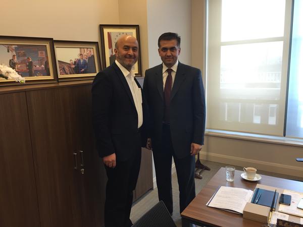 Özdemir Kalaycı'yı ziyaret etti