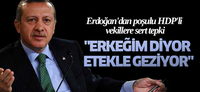 Erdoğan'dan poşulu HDP'li vekillere sert tepki
