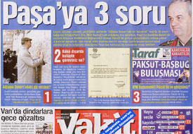 Vakit-Başbuğ arasında savaş kızışıyor