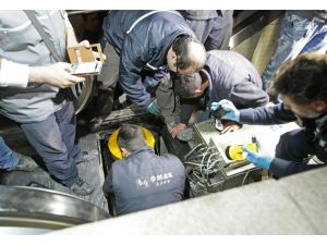 Metrodaki yürüyen merdiven kazası