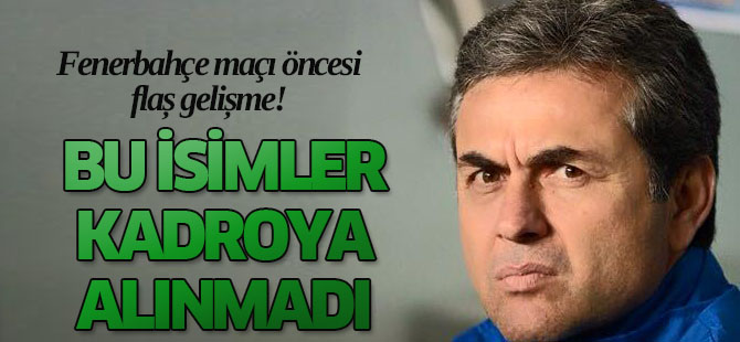 Konyaspor'da Fenerbahçe maçı öncesi flaş gelişme!