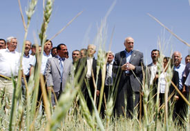 Bayraktar, Karapınar'ı ziyaret etti