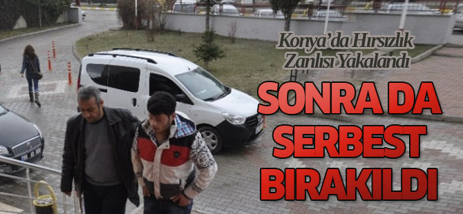 Konya'da Hırsızlık Zanlısı Yakalandı