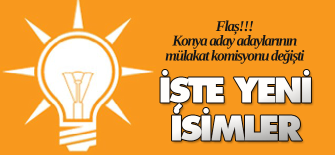 Flaş!!! Mülakat Komisyonu değişti