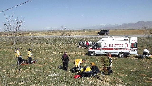 Konya'da Trafik Kazası: 4 Yaralı