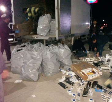 140 bin paket sigara ele geçirildi