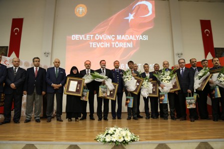 ‘Devlet Övünç Madalyası” verildi