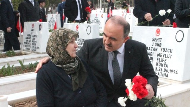 Konya'da Şehitler Anıldı