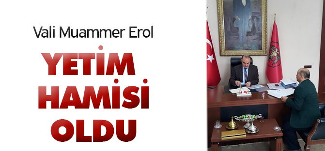 Vali Erol Yetim Hamisi Oldu