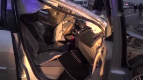 Konya'da otomobil devrildi