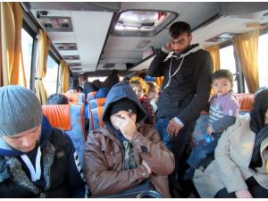 Otobüsle "umuda yolculuk" Edirne'de sona erdi