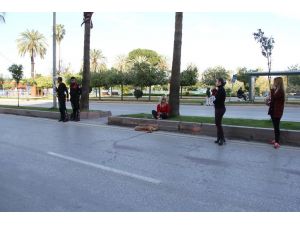 Köpeği telef olan kadının gözyaşları