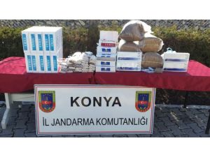 Seydişehir'de 4 bin 800 paket kaçak sigara ele geçirildi