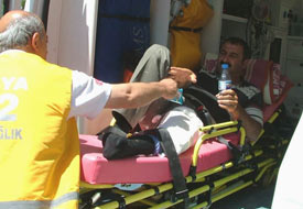 3 metrelik köprüden düştü