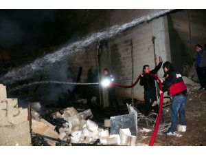 Osmaniye'de marangoz atölyesinde yangın: 1 yaralı