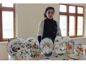 Karapınar'da çini kursu açıldı